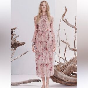 NWOT zimmermann winsome tier Floral Ruffle Dress